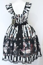 画像4: Royal Princess Alice / Alice in Cat Tea Party Spinコラボ ジャンパースカート  クロ O-26-10-09-029-LO-TO-IG-OS (4)