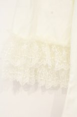 画像3: Moi-meme-Moitie / レースアップフリルブラウス  オフホワイト O-26-10-10-033-MO-BL-OW-OS (3)