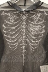 画像2: DARRDY / 肋骨デザイン長袖シアーカットソー F ブラック O-26-10-10-036-PU-TO-OW-OS (2)