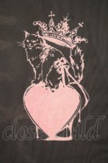 画像2: dependoll / ribbon tatoo sheer tops　シアートップス F ブラック×ピンク O-26-10-10-037-LO-TO-OW-OS (2)