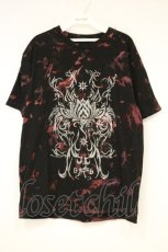 画像1: h.NAOTO / Lotus Dropping T-SH　Tシャツ  ブラック O-26-10-10-039-HN-TO-OW-OS (1)