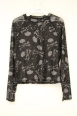 画像1: KILLSTAR / スカル柄シアートップス S ブラック O-26-10-10-042-PU-TO-OW-OS (1)