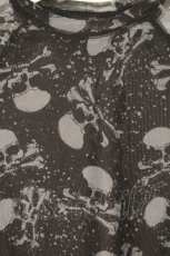 画像2: KILLSTAR / スカル柄シアートップス S ブラック O-26-10-10-042-PU-TO-OW-OS (2)