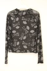 画像3: KILLSTAR / スカル柄シアートップス S ブラック O-26-10-10-042-PU-TO-OW-OS (3)