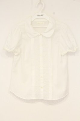 Preview of Melody刺繍半袖ブラウス M シロ