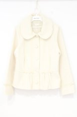 画像1: Melody BasKet / プチリボンショートコート M アイボリー O-26-10-10-044-LO-CO-OW-OS (1)