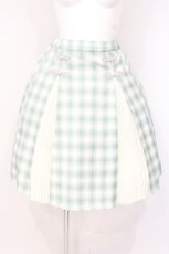 画像1: axes femme kawaii / チャイナ釦切り替えスカート M ミント O-26-10-10-053-AX-SK-OW-OS (1)