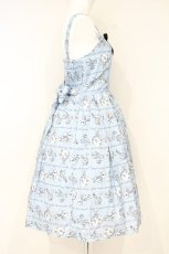 画像3: axes femme kawaii / アリス柄ワンピース M サックス O-26-10-10-059-AX-OP-OW-OS (3)