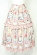 画像1: axes femme kawaii / ティティ×ベアファミリースカート M ピンク O-26-10-10-060-AX-SK-OW-OS (1)
