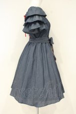 画像3: axes femme kawaii / ベアズベーカリー刺繍ワンピース M インディゴ O-26-10-10-061-AX-OP-OW-OS (3)
