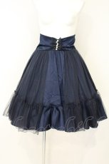 画像1: axes femme kawaii / Jewelry Mermaid コルセット風ティアードスカート M ネイビー O-26-10-10-072-AX-SK-OW-OS (1)