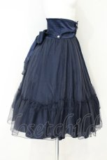 画像3: axes femme kawaii / Jewelry Mermaid コルセット風ティアードスカート M ネイビー O-26-10-10-072-AX-SK-OW-OS (3)