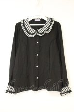 画像1: axes femme kawaii / ピクニックブラウス M クロ O-26-10-10-074-AX-BL-OW-OS (1)