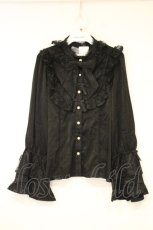 画像1: axes femme kawaii / ロココ姫袖ブラウス M クロ O-26-10-10-077-AX-BL-OW-OS (1)