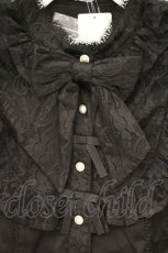 画像2: axes femme kawaii / ロココ姫袖ブラウス M クロ O-26-10-10-077-AX-BL-OW-OS (2)