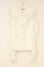 画像1: axes femme kawaii / ブルーミングレースブラウス M シロ O-26-10-10-079-AX-BL-OW-OS (1)