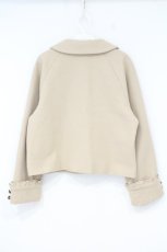 画像3: axes femme / 袖フリルピーコート F ベージュ O-26-10-10-017-AX-CO-IG-OS (3)