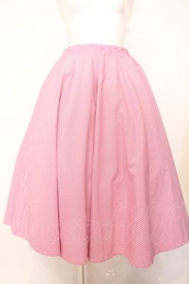 Preview of ハンドメイドサーキュラースカート  チェリーピンクギンガムチェック