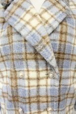 画像2: axes femme POETIQUE / ボアビッグシルエットコート M サックス O-26-10-11-011-AX-CO-OW-OS (2)