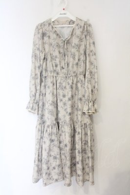 Preview of クラシックフラワーワンピース M グレージュ