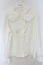 画像1: m petit by misako / AM マルエリフリルブラウス M シロ O-26-10-11-022-LO-BL-OW-OS (1)