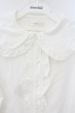 画像2: m petit by misako / AM マルエリフリルブラウス M シロ O-26-10-11-022-LO-BL-OW-OS (2)