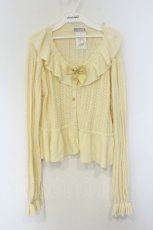 画像1: axes femme kawaii / プチローズニットカーデ M キナリ（イエロー系） O-26-10-11-024-AX-TO-OW-OS (1)