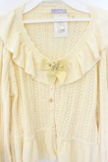 画像2: axes femme kawaii / プチローズニットカーデ M キナリ（イエロー系） O-26-10-11-024-AX-TO-OW-OS (2)