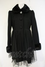 画像1: mille fille closet by LODISPOTTO / 天使のウールチュールコート M クロ O-26-10-11-026-LO-CO-OW-OS (1)
