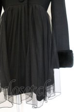 画像3: mille fille closet by LODISPOTTO / 天使のウールチュールコート M クロ O-26-10-11-026-LO-CO-OW-OS (3)