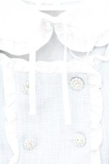 画像2: majoretty / キラキラ美容師あいり コラボ ツイードジャケット M ブルー O-26-10-12-032-LO-JA-OW-OS (2)