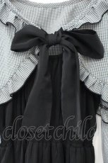 画像2: DearMyLoveRose / コンパクトボレロ×キャミワンピース M 千鳥ブラック O-26-10-12-033-LO-OP-OW-OS (2)