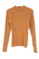 画像1: F&A / バックリボンリブニットプルオーバー F ブラウン O-26-10-12-036-CA-TO-OW-OS (1)