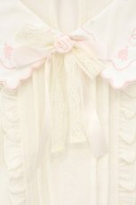 画像2: LIZ LISA / レースリボンシャギートップス  オフシロ×ピンク O-26-10-12-041-LO-TO-IG-OS (2)