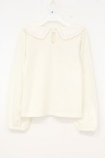 画像4: LIZ LISA / レースリボンシャギートップス  オフシロ×ピンク O-26-10-12-041-LO-TO-IG-OS (4)