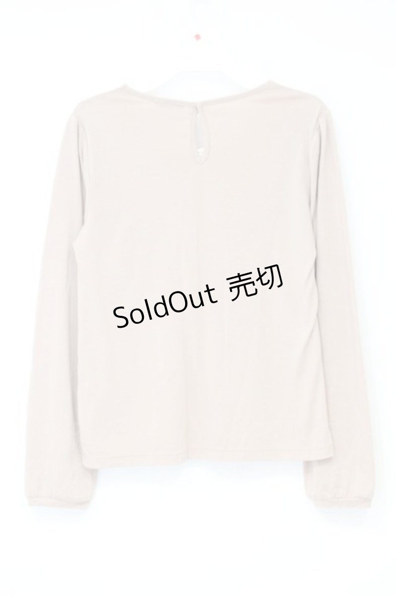 画像3: axes femme / シフォンヨークカットソー  ピンク×オフシロ O-26-10-12-049-AX-TO-IG-OS (3)