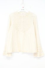 画像1: PINK HOUSE / ヨークフリル使いブラウス  アイボリー O-26-10-12-057-LO-BL-OW-OS (1)
