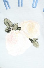 画像2: PINK HOUSE / ホワイトローズ刺繍バッグ  サックス O-26-10-12-1004-LO-BG-OW-OS (2)