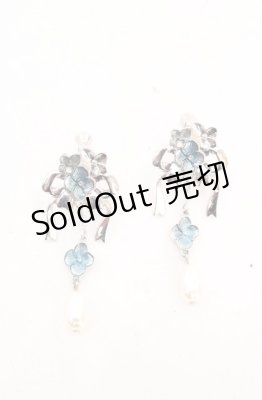 Preview of 紫陽花イヤリング  シルバー