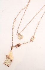 画像1: axes femme / ローズ・オ・ショコラ ネックレス  ゴールド O-26-10-12-1021-AX-AC-OW-OS (1)