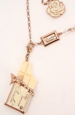 画像2: axes femme / ローズ・オ・ショコラ ネックレス  ゴールド O-26-10-12-1021-AX-AC-OW-OS (2)