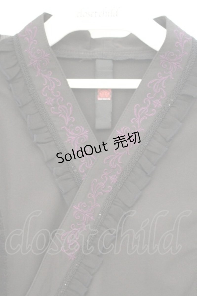 画像2: Ozz oneste / 月兎ブラウス  ブラック×パープル O-26-10-12-059-OO-BL-IG-OS (2)