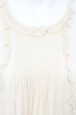 画像2: PINK HOUSE / クロスステッチロゴ刺繍ワンピース  アイボリー O-26-10-12-006-LO-OP-OW-OS (2)