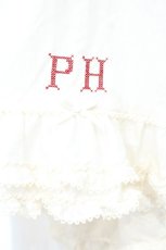 画像4: PINK HOUSE / クロスステッチロゴ刺繍ワンピース  アイボリー O-26-10-12-006-LO-OP-OW-OS (4)