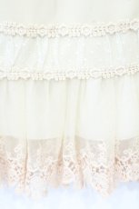 画像2: axes femme / 裾モチーフレース使いペチスカート M イエロー系 O-26-10-12-074-AX-SK-IG-OS (2)