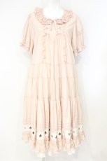 画像1: PINK HOUSE / トランプスート刺しゅう使いワンピース  ピンク O-26-10-12-007-LO-OP-OW-OS (1)