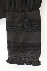 画像3: Ozz oneste / 薔薇刺繍スタンドカラーブラウス  ブラック O-26-10-12-081-OO-BL-IG-OS (3)