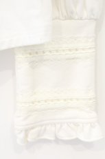 画像3: Ozz oneste / 薔薇刺繍スタンドカラーブラウス  ホワイト O-26-10-12-082-OO-BL-IG-OS (3)