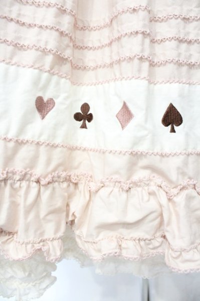 PINK HOUSE / トランプスート刺しゅう使いワンピース ピンク O-26-10