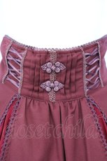 画像2: Ozz oneste / 和チャイナプリント刺繍スカート  ワイン O-26-10-12-087-OO-SK-IG-OS (2)